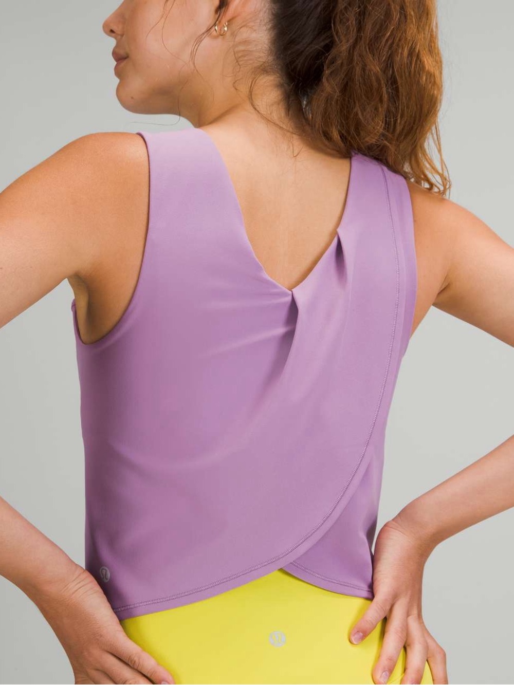Lululemon Nulu Twist-Back Yoga Tank Top Light Support, C/D Cups -Wisteria Purple